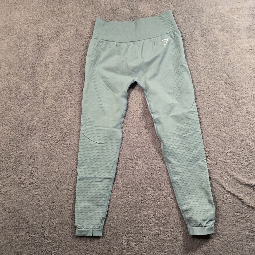 GYMSHARK Vital Seamless 2.0 Leggings Light Teal B1A2B Womens Size L